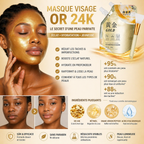 Masque Gold Anti-Âge Pour Les Femmes et les Hommes – Résultats Visibles en 7 Jours